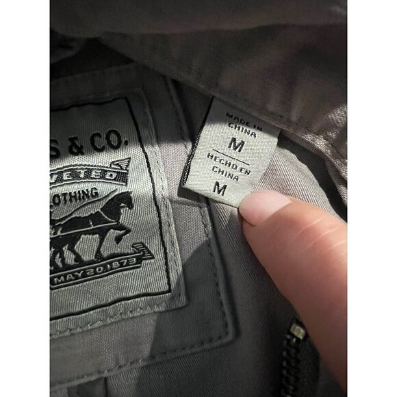 Levi's Utility Military Jacket Gray Women's Size M Casual Contemporary Versatile - Picture 4 of 8